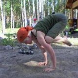 Juhannusjoogaa (bakasana)