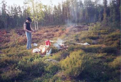 grillaamassa kesällä 2002 pohjosissa