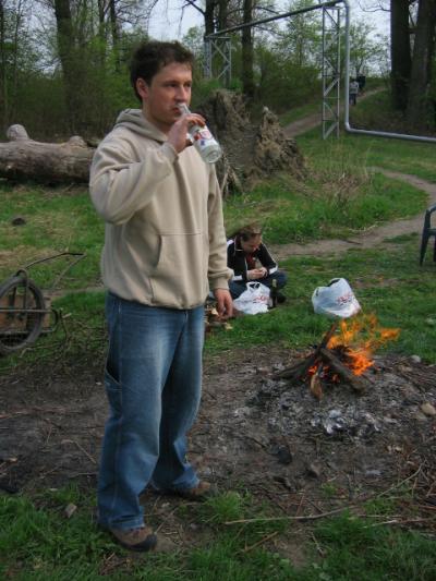 Viktor Drizga, my friend and a god in his country, and now also a firestarter..