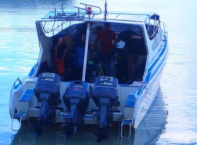 Our diving boat On Samui