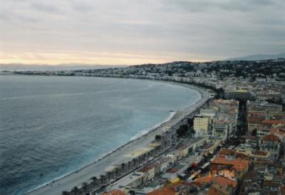 Nizza, Ranska bulevardi kuva-Nice, France the boulevard on the beach