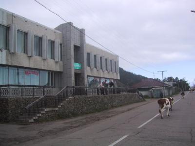 Hotellimme Listvjankassa, Baikal-järven rannalla.