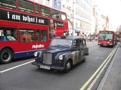 Taxi  på Oxford Street