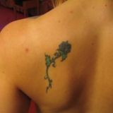 my tattoos: blue rose never fades