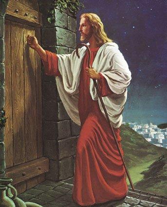 jeesus kutsuu sydämesi ovella.(koputtaa) avaa sydämesi ovi.
