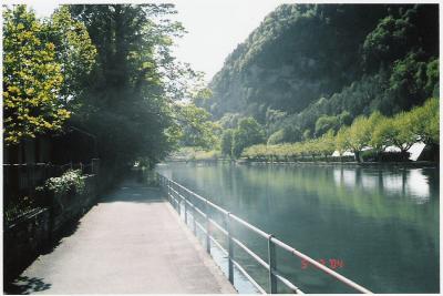 Interlaken, Sveitsi. Aare-joki.