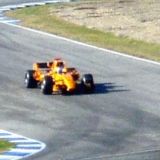 Pedro de la Rosa ja McLarenin oranssia..