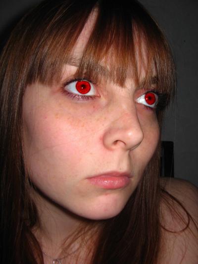 And my eyes are red... Not quite an angel... Or the one that fell...