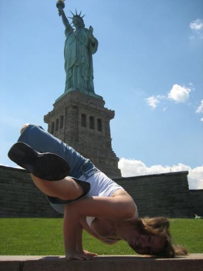 Poseerausta Liberty Island:lla :D:D:D