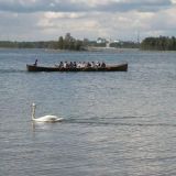 Vanat vedessä, eri suunta. Larun maisemaa.