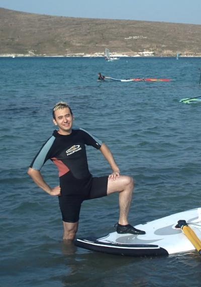 Surfing on sea instead of on the net :)