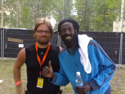 Buju Banton:in (JAM) kuskina Ilosaarirockis 2006