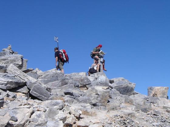 Kreikka/Olympos-vuori, Mytikas-summit korkeus 2918m, 6h rehkimisen jälkeen...