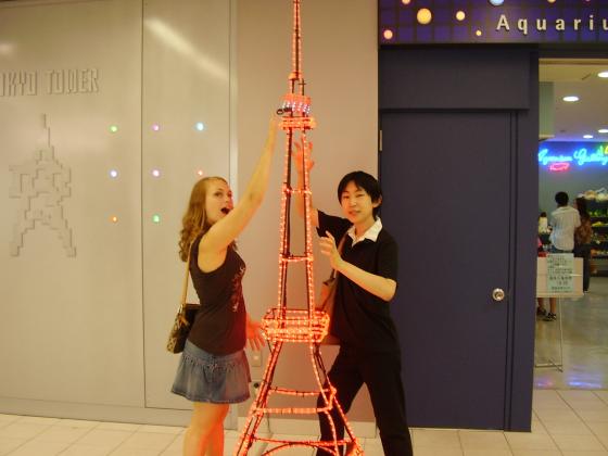 Reaching out for Tokyo Tower!