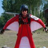 Wingsuit pose