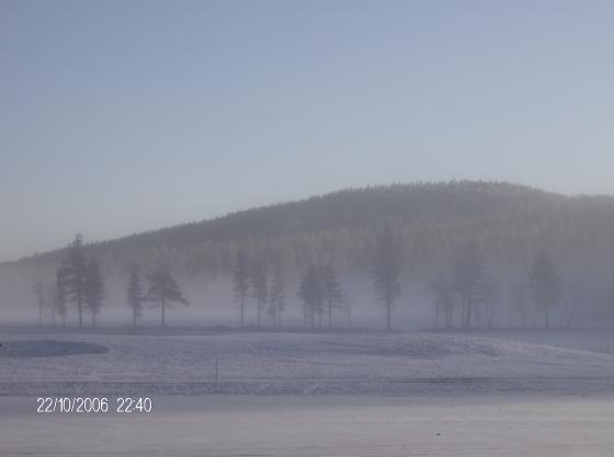 Levillä oli lumipeite jo lokakuussa.