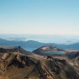 Näkymä Mt Tongariron tulivuoren huipulta Uudessa-Seelannissa.