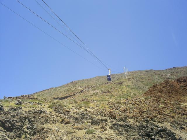 Cable car El Teide-tulivuoren huipulle. (no ei nyt ihan huipulle sentaan. mutta melkein.)