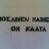 graffiti kaupan seinässä