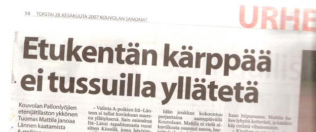 Kouvolan Sanomat 28. kesäkuuta