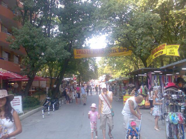 shopping street..