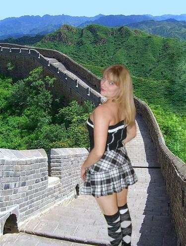 Kiinan muurilla. Vai olenko sittenkään?