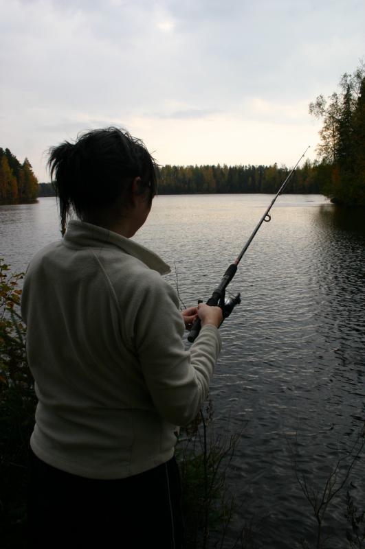 Oltiin murun kanssa mökillä...