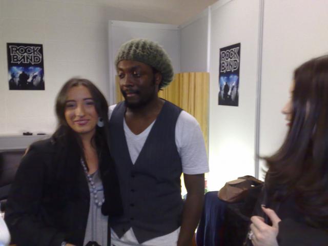 Luna&my homie will.i.am backstage@EMA 2007