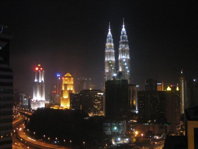 Kuala Lumpur hotellin ikkunasta