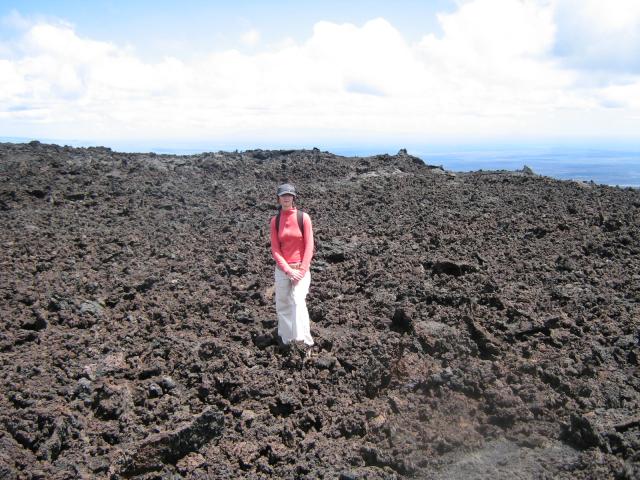 Volcano Chicon laavalla (purkautui 1997), San Isabela, Galapagos saaret