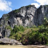 Marble cliffs at El Nido, Philippines