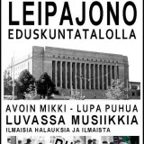 Leipäjono Eduskunta-talolla 25.10.2012