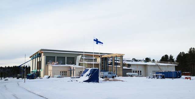 Siinä se on, Sodankylän liikuntahalli.