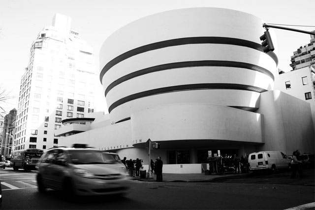 New Yorkin Guggenheim-museo on vaikuttava rakennus.