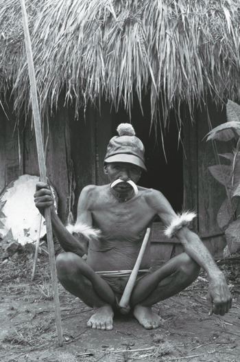 Coston hattuja on kuvattu muun muassa Papua-Uuden-Guinean alkuasukkaiden päässä. He eivät olleet nähneet ulkopuolisia ihmisiä vuosikausiin.