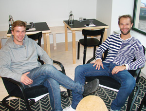 Matti Sarkkinen ja Anders Westerholmin ravintolan pääyhteistyökumppanit ovat Artek ja Marimekko.