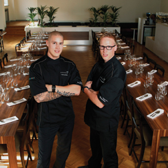 Farangin perustajat Matti Wikberg ja Tomi Björck ovat työskennelleet muun muassa Chez Dominiquessa.
