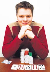 Online-pokerin Suomen mestari Aki Metsä on pelannut nettipokeria vasta puolitoista vuotta.