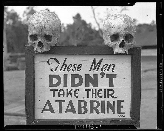 Toisen maailman sodan aikana antimalarialääkkeitä mainostavilla oli kovat piipussa.