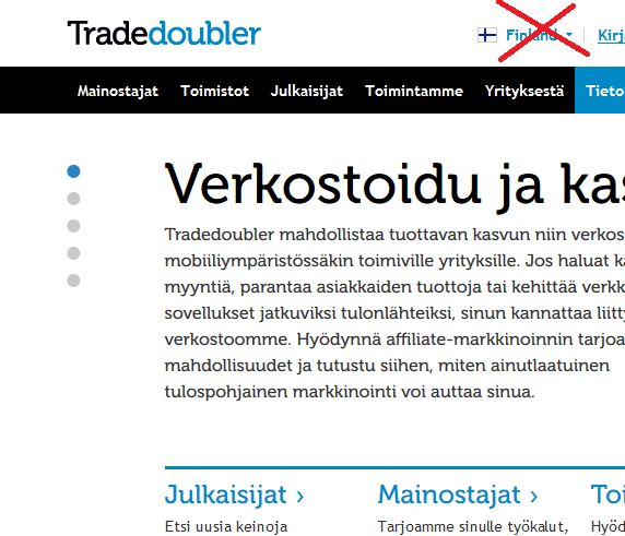 Tradedoubler sulkee Suomen toimiston