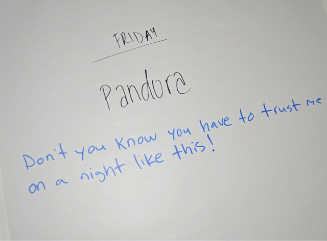 Pandoran bäkkäriltä bongattua.