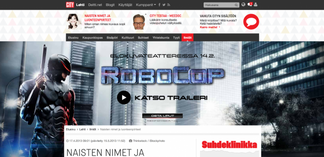 Robocop tekee sisältömarkkinointia dominanssi-mainonan avulla.