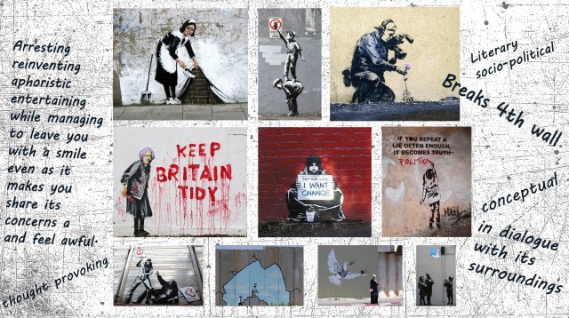 Bansky, breaking the fourth wall