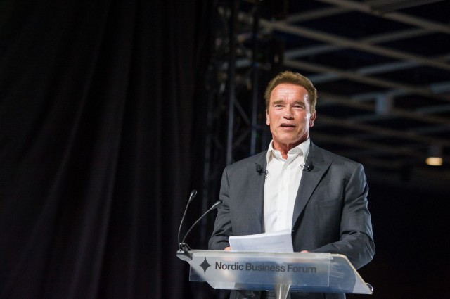 Arnold Schwarzenegger Nordic Business Forumissa 2014