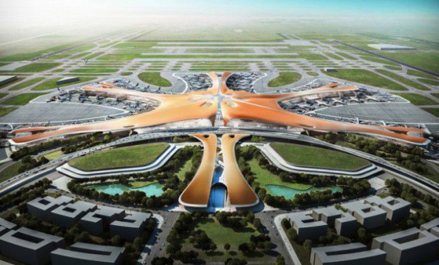 Pekingiin rakenteilla maailman suurin lentokenttä