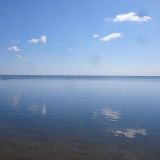 Curonian lagoon. Kaliningrad Venäjä.