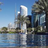 JW Marriot Marquis Dubai hotellin uima-altaalta.