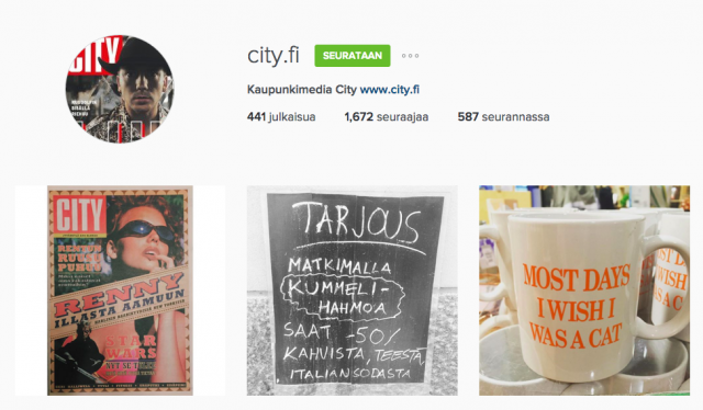 Seuraa Cityä Instagramissa!