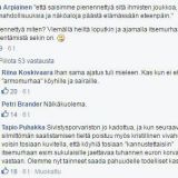 Ote Uuninpankkopojan FB-sivulla käydystä keskustelusta, aiheena Elina Lepomäki ja Kokoomus.
