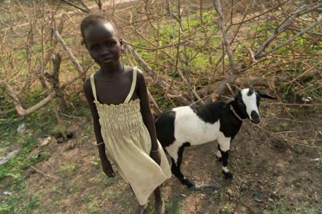 Zeieya & the precious family goat